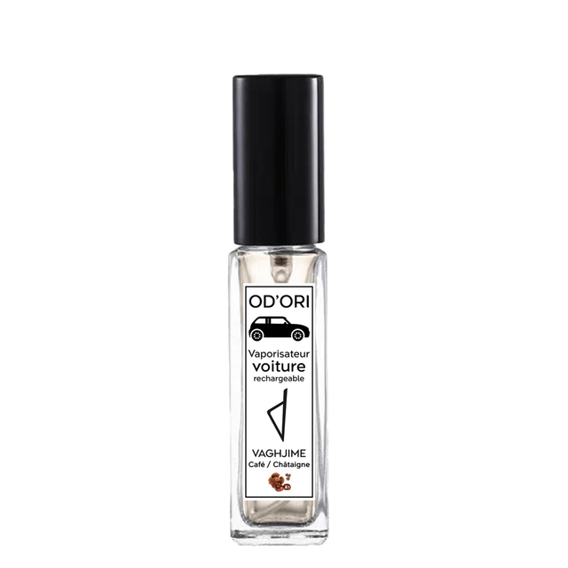 Vaporisateur voiture rechargeable 10ml - VAGHJIME (Café / Châtaigne)