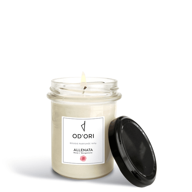 Bougie 160g - ALLENATA (Rose / Bergamote)